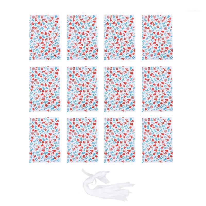 

20pcs Christmas Candy Bag Lovely Candy Pouch Creative Xmas Gift Bag with Ribbon1