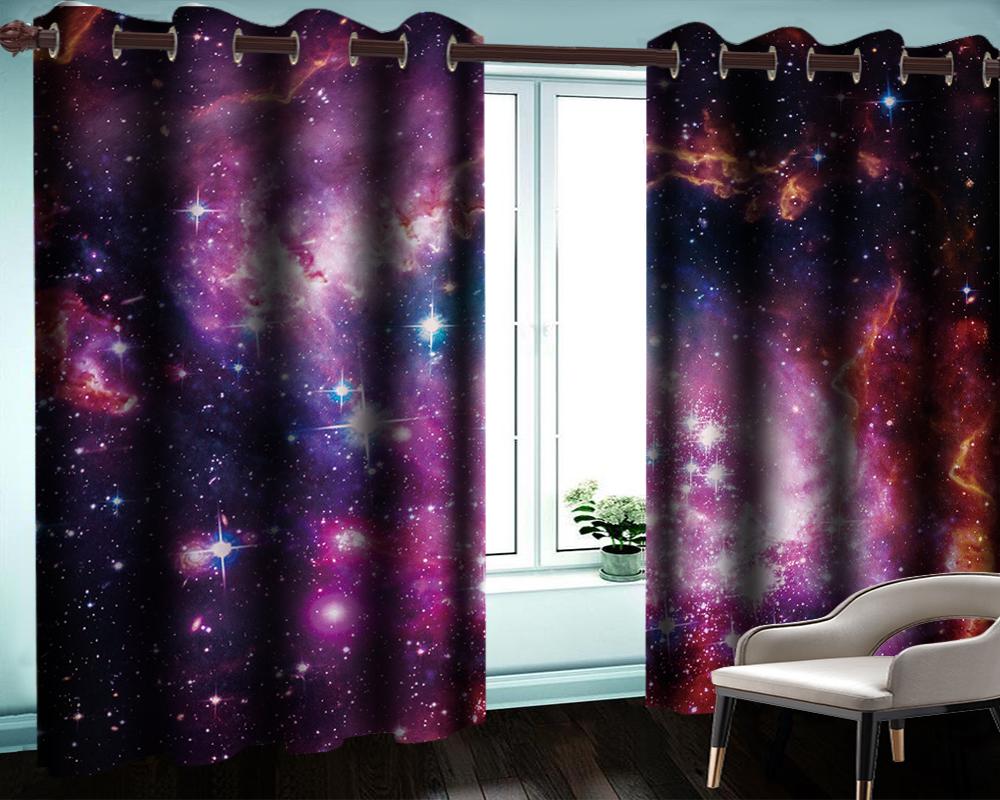 

High Quality Curtains Living Room Dream Space Brilliant Starlight Curtain Luxury 3d Curtains for Modern Interior Window Decorati, As pic