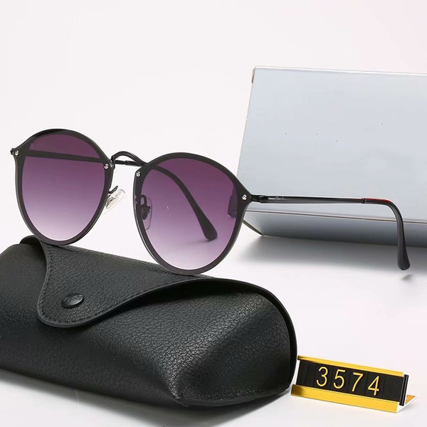 

Classic Brand design Round Polarized Sunglasses driving Eyewear Metal Gold Frame Glasses Men Women Mirror Polaroid glass Lens