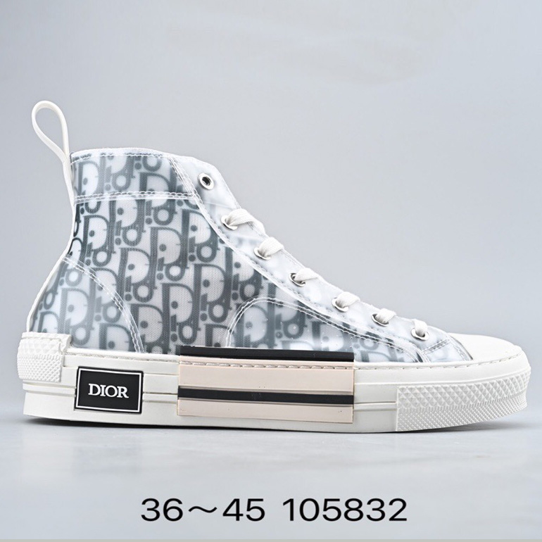 

DÃ¬Ã²r shoes KAWS By Kim Jones 2021 Fashion retro blue oblique printed prinzite letter flower ladies hightop rubber shoes rubber sneakers canvas shoes