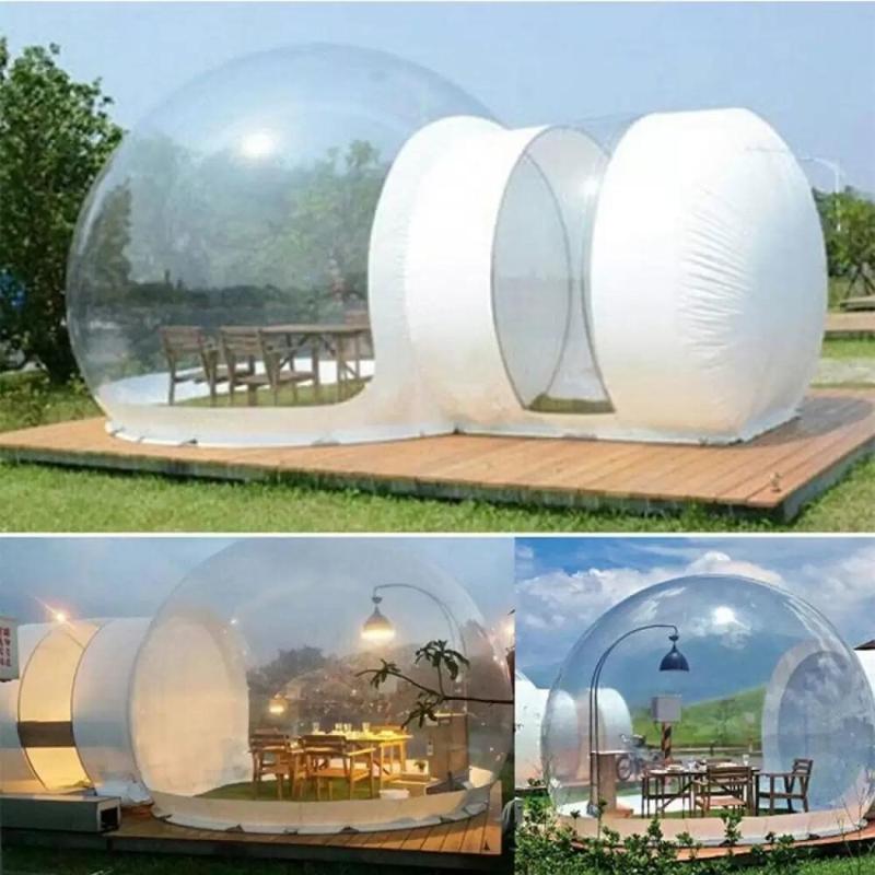 

Clear Inflatable Bubble Tent,Inflatable House Family Backyard Camping Tents,Carpas De Camping Air Dome Bubble Room for Hotel