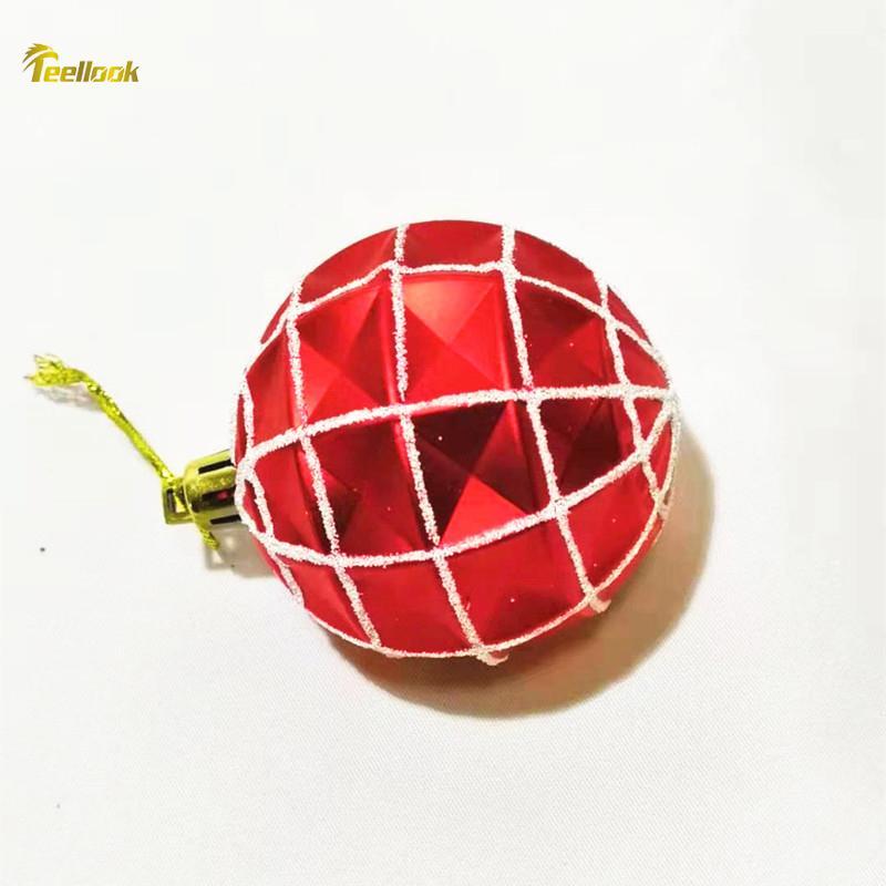 

Teellook 5pcs 6cm painted Christmas ball Christmas tree decoration hotel mall home decoration1