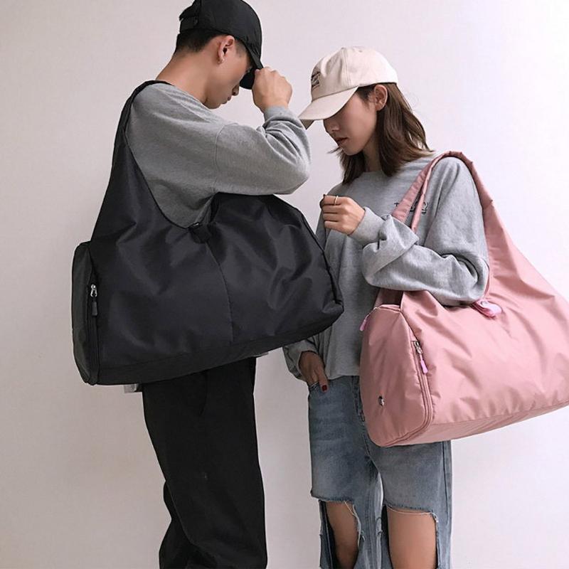 

2020 New Waterproof Sports Gym Bags Dry Wet Separation Yoga Fitness Bag Large Capacity Sport Fitness Training Yoga Shoulder Bag, Black