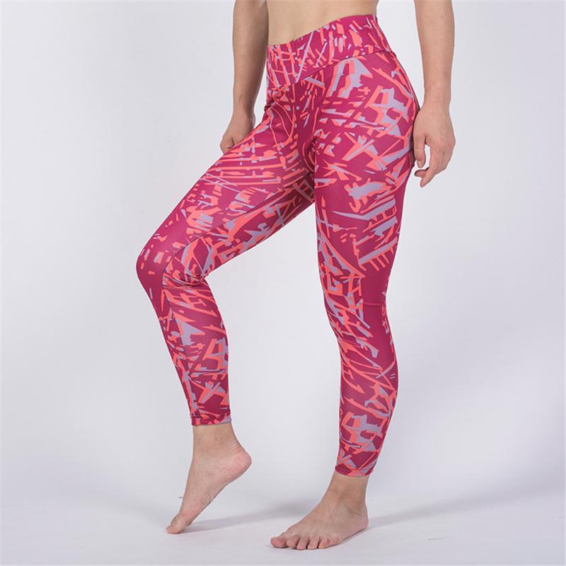 

Yoga Pants Gym Tights Women Fitness Clothing For Sweating Hip Lifting Trainning Wear Running Tights Women calzas deportivas muje, Red