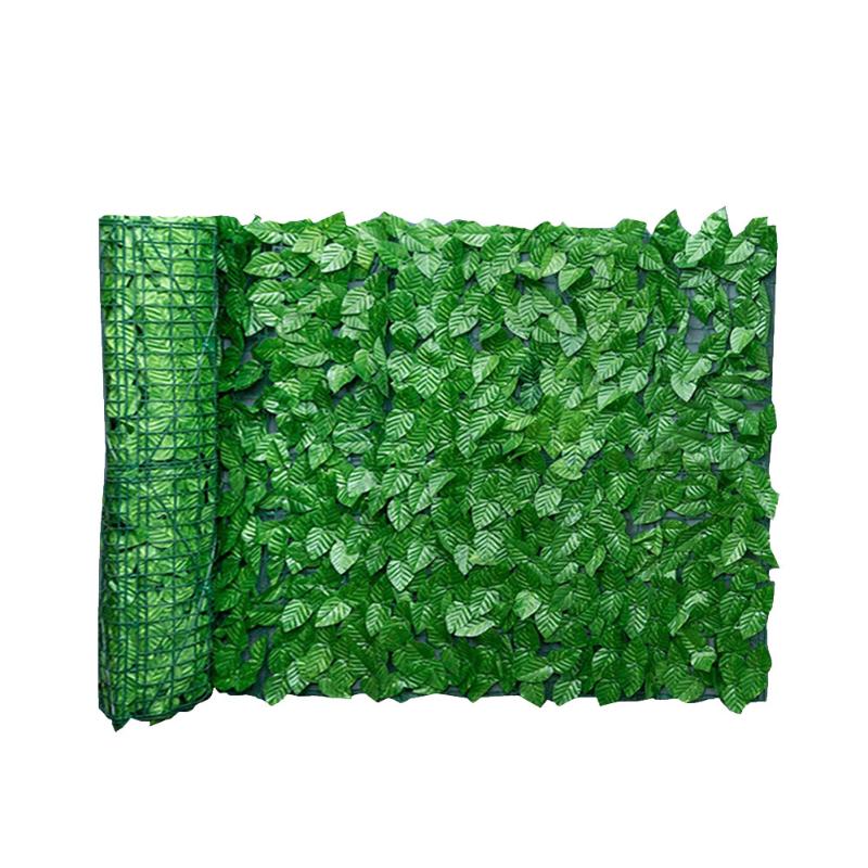 

Green Leaf Fence Wall Artificial Leaf Screen Hedge Privacy Fence Background Landscaping Home Garden Backyard Balcony 0.5x1M, Watermelon leaf