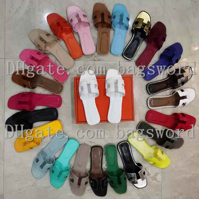 

2022 Classics Woman shoes High Quality slipper Leather Flat Sandals Fashion Designers Slides Slide Rubber Ladies Beach oran sandal Women Slippers sandals 35-42, Message for other styles