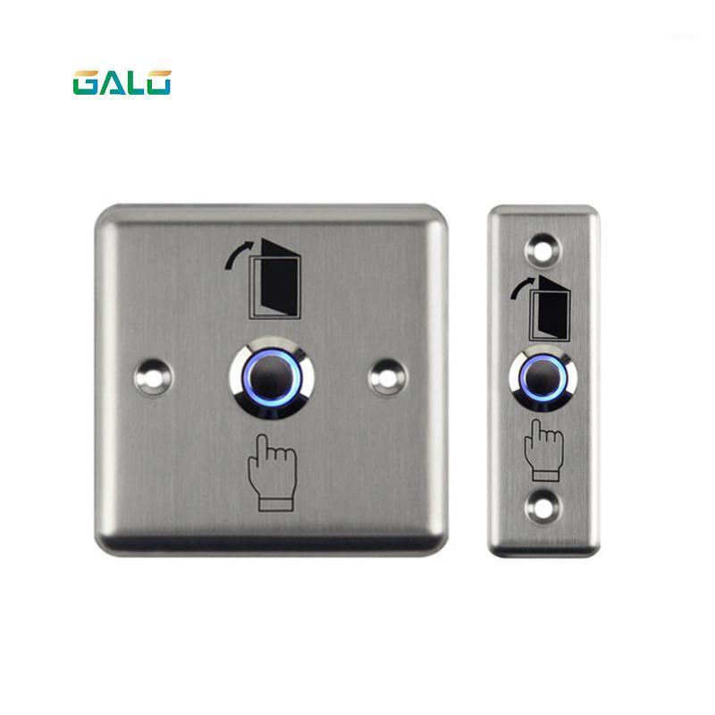 

Stainless Steel Door Exit Button Switch With LED Blue Backlight emergency push button switch For Home Security1