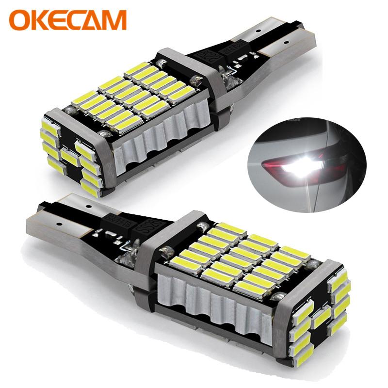 

2Pcs T15 W16W LED Canbus LED Backup Light For Leaf Primera P12 Navara D40 Qashqai Juke Tiida X-Trail Car Reverse Lights, As pic