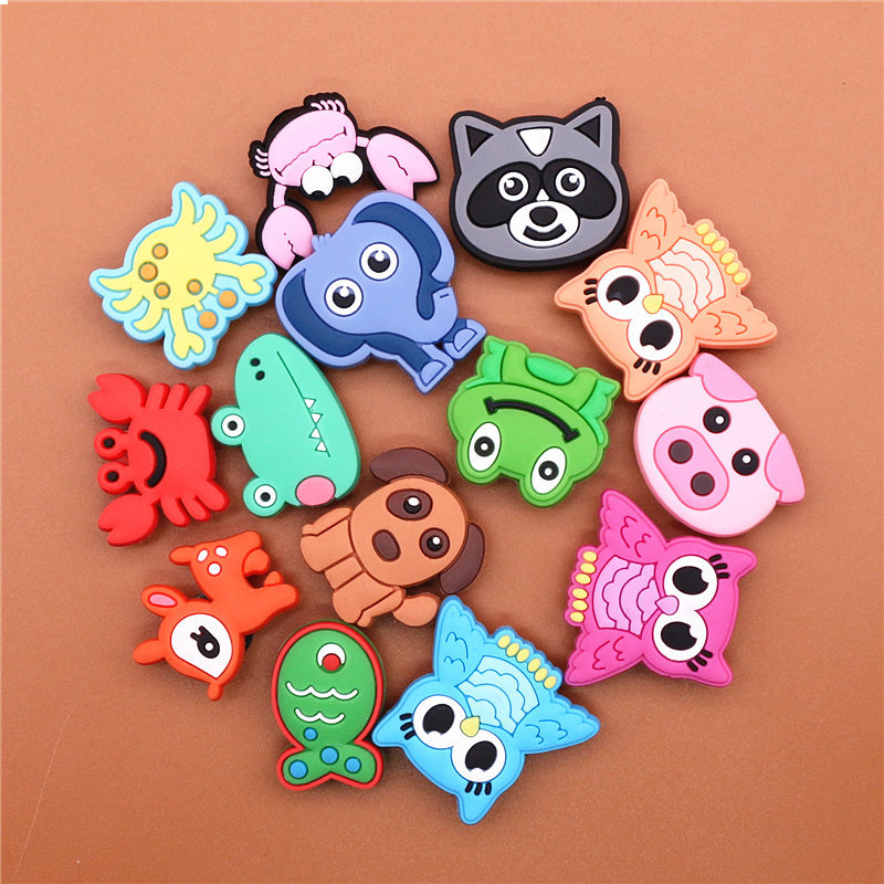 

Pets Series PVC Shoe Charms Cute Dog/Fish/Owl Shoe Accessories Shoe Buckle Decorations Kid's X-mas