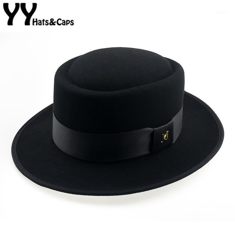 

Wide Brim Hats 60cm Fedora Men Autumn Felt Pork Pie Crushable Hat BREAKING BAD Walter Winter Retro Classic Trilby YY181101, Black pork pie hat
