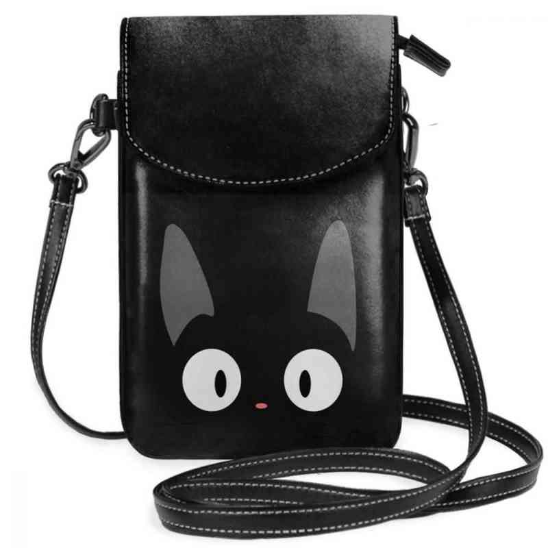 

Jiji Shoulder Bag Kikis Delivery Service Studio Ghibli Leather Bag Women Slim Women Bags Shopper High quality Pattern Purse H1229