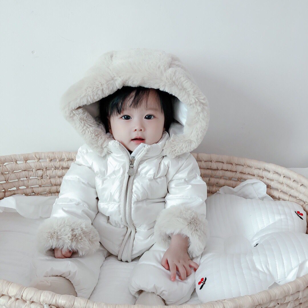 baby boy fleece snowsuit