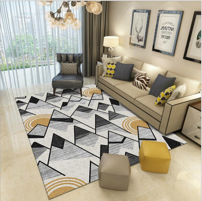 

200*300 Hot Sale Washable Carpet Rug For Living Room Modern Printing Geometric Floor Rug Carpet For Parlor Mat Bedroom Washroo, Ljnew-15