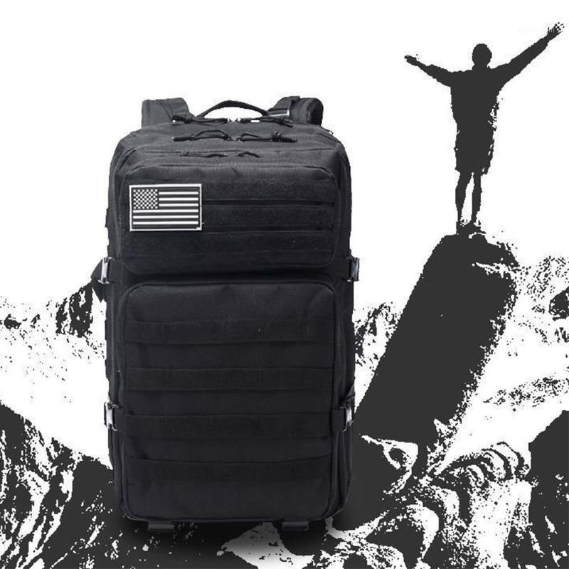 

Backpack Backpack Camping Bag Outdoors 800D Waterproof Encrypted Oxford Cloth 40L Field Survival Hunting1, Black