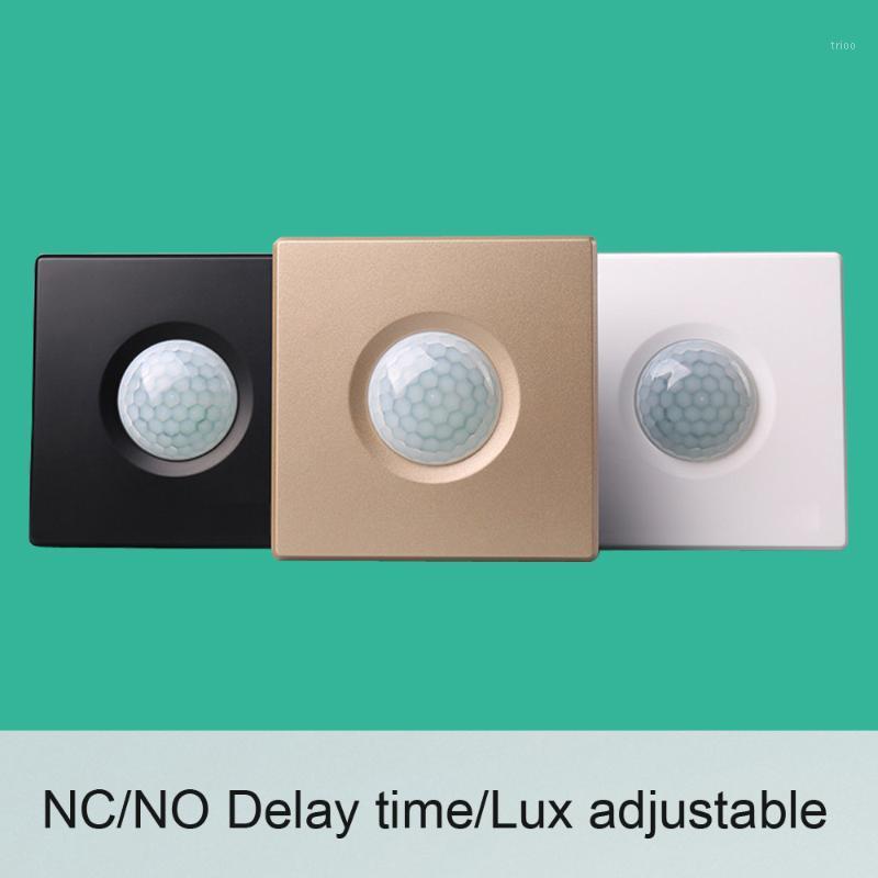 

wall mounted 86mm box movement infrared detector 12V wired motion sensor NC NO relay signal smart control security alarm1