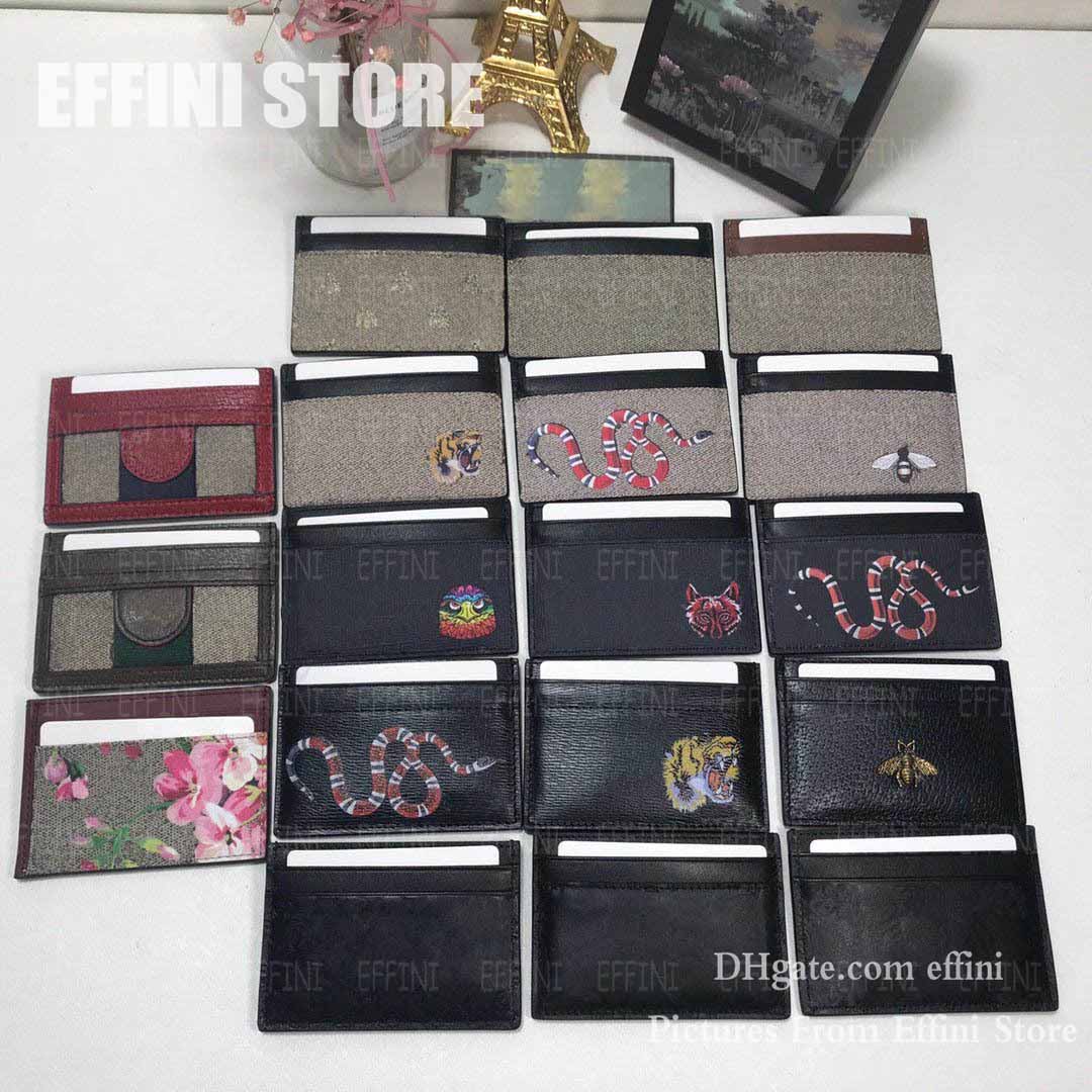 

with Box Designer Cardholder Casual Credit Card Holder Cowhide Leather Ultra Slim Mens Wallet Packet Short Coin Purse for Men and Women