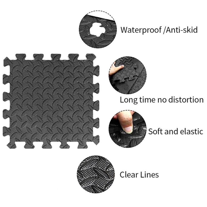 

12pcs Absorbing Interlocking Fitness Equipment Workout Cushion EVA Foam Anti Slip Tiles Home Gym Exercise Floor Mat