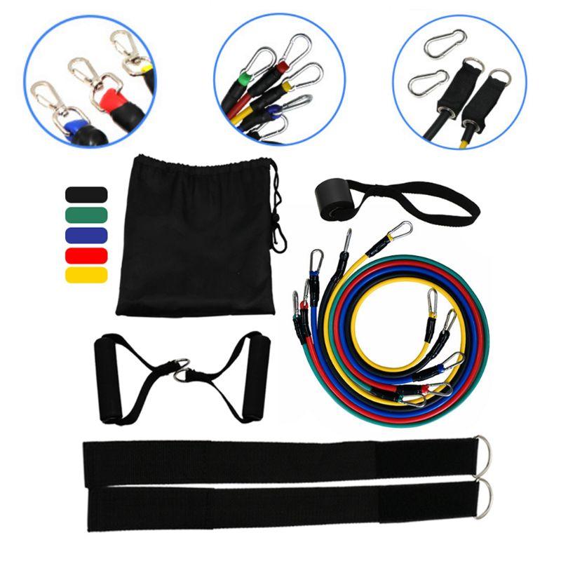

1 Set Multifunction Exercise Resistance Bands Yoga Pilates Fitness Tube Pull Rope Workout Assist Straps