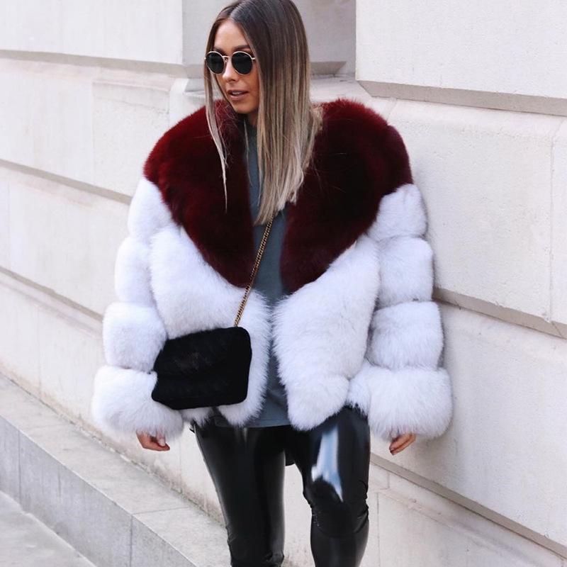 

Women Coat Winter New Warm Womens Furry Soft Faux Fur Coat Harajuku Vintage Long Sleeve Plus Size Fluffy Fur Jacket Streetwear, Color 2