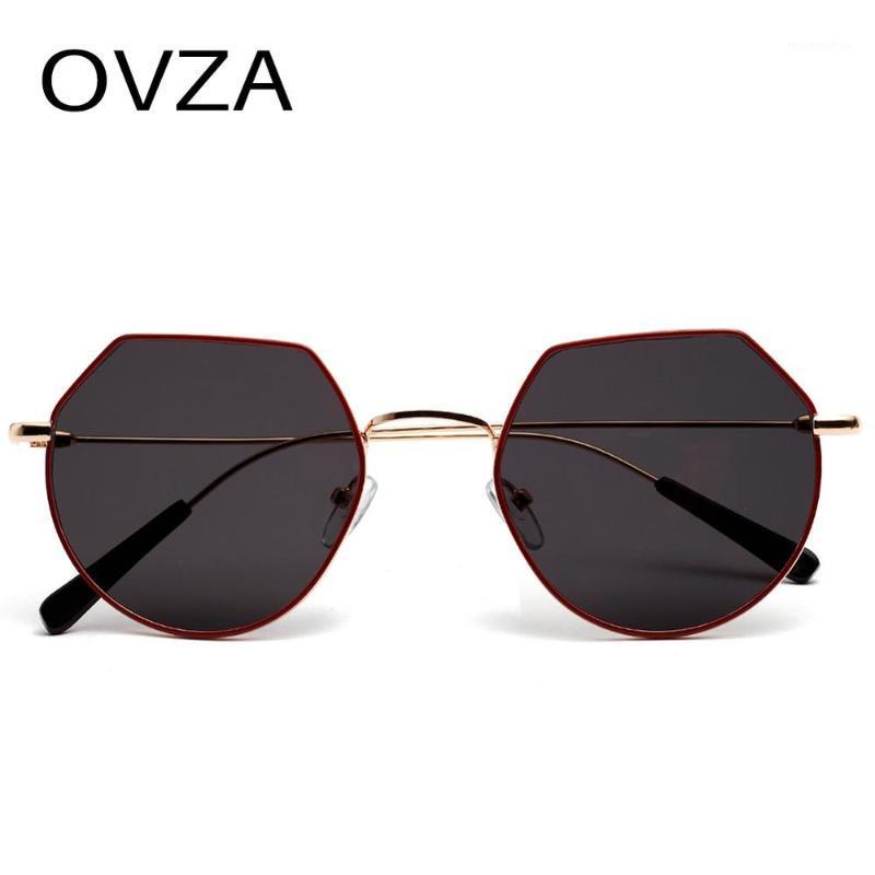 

OVZA 2020 New Womens Sunglasses Brand Designer Men Irregular Sun glasses Super Thin Metal Frame S00851