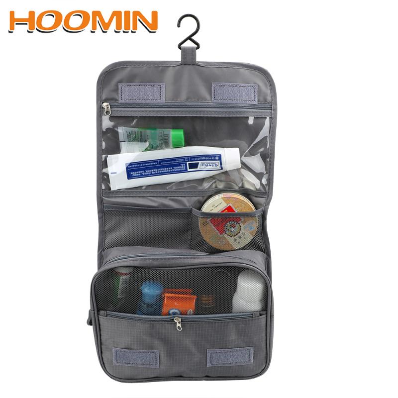 

HOOMIN Toiletry Bags Bathroom Organizer Portable Waterproof Oxford Makeup Bags Travel Cosmetics Storage Bag Hanging Toiletry Kit