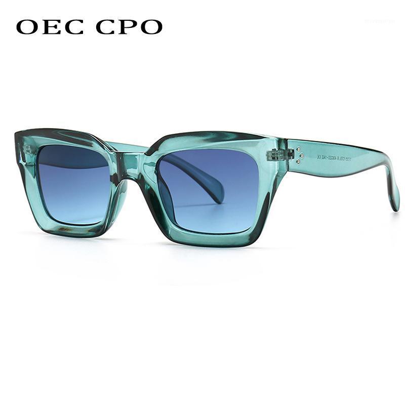 

Cool Colorful Square Sunglasses Women Men New Brand Design Vintage Sun Glasses For Women Unique Flat Top Eyewear Shades UV4001