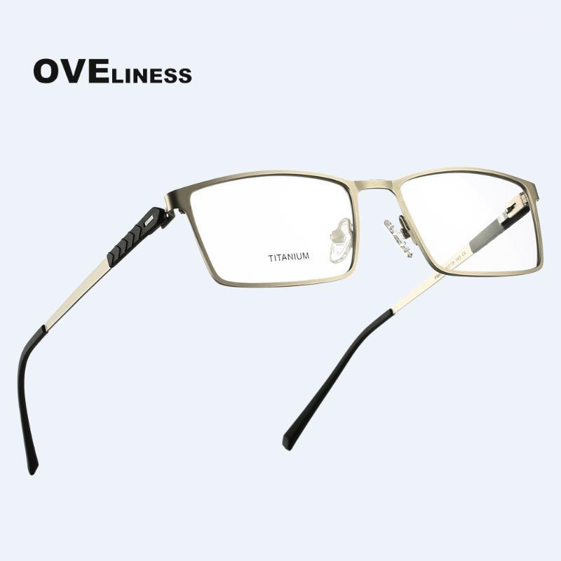 

Fashion men's eyeglasses frames Optical Glasses Frame for Men 2020 Myopia Prescription eye glasses full Metal eyewear Spectacle1