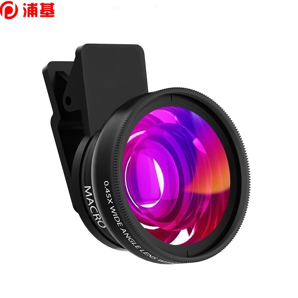 

Mobile Phone Lens 0.45x Super Wide Angle 12.5x Super Macro HD Camera Lens For iPhone 8 7 6 XS Huawei Xiaomi Samsung