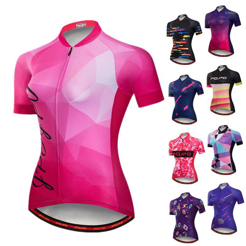 

JPOJPO Quick Dry Cycling Jersey Women 2020 Pro Team Bicycle Clothing Summer MTB Bike Jersey Racing Cycling Wear1, Model 12