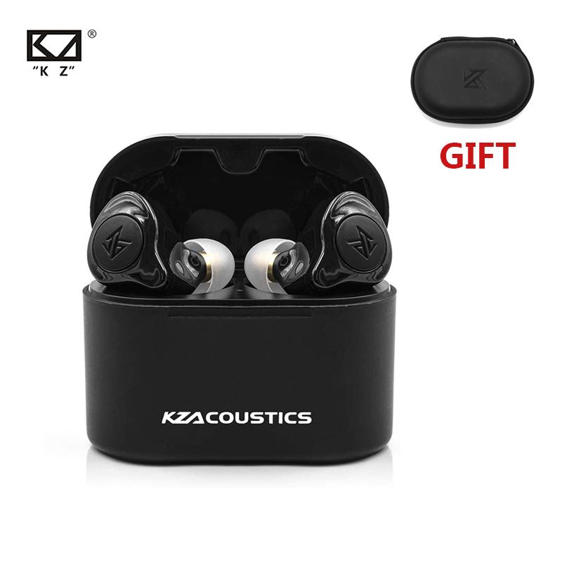 

2020 NEW KZ S2 TWS True Wireless Earbuds Bluetooth Headset BT5.0 Hybrid AAC Sports In-Ear Noise Cancelling Stereo Earphones, White