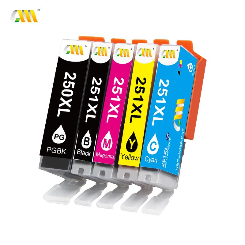 

Ink Cartridges CMCMCM Compatible Cartridge Replacement For Canon 250XL 250 251 Pgi250xl Cli251xl MX922 IX6820 MG5420 MG5422