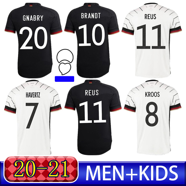 

2020 Soccer Jersey KLOSTERMANN GOTZE GNABRY GUNDOGAN BRANDT REUS 2021 Men's High-quality Home Away Adult Kids Kit Football Shirt