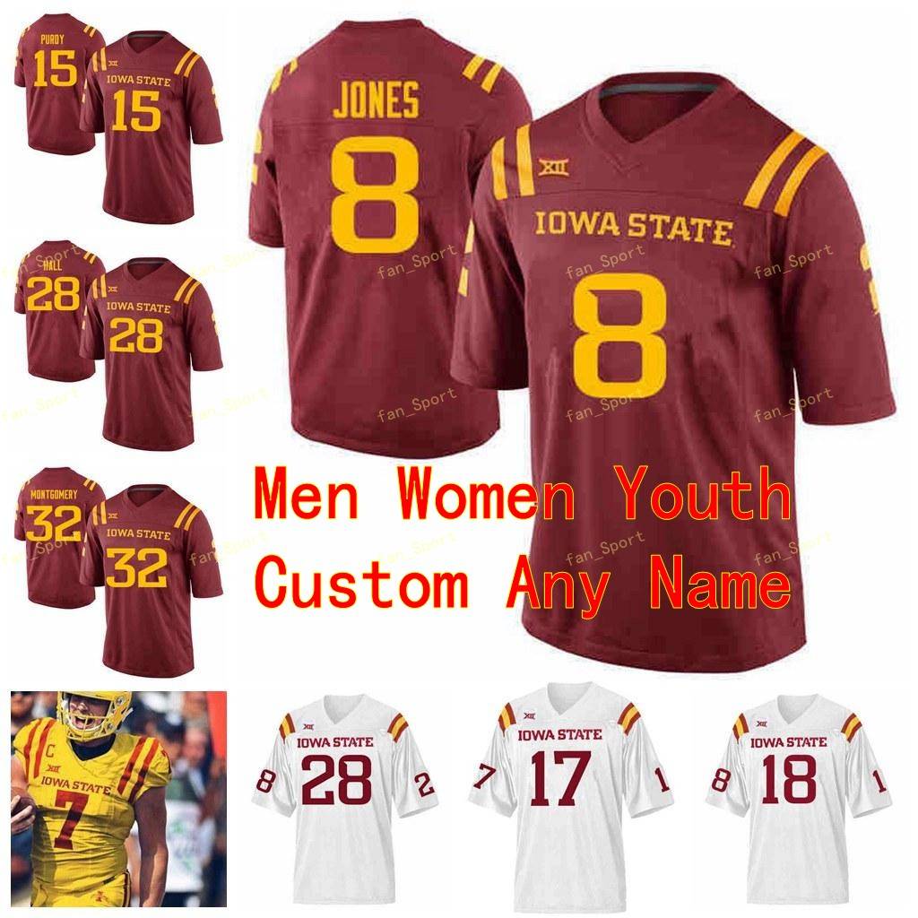 

Custom ISU Iowa State Cyclones College Football Jerseys 10 Brian Peavy Jacob Park 14 Tarique Milton 15 Brock Purdy 17 Kyle Kempt Stitched, Black