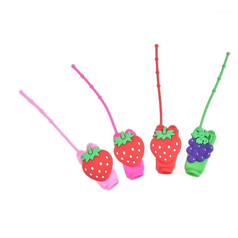 

Cute Colourful Fruit Silicone Mini Hand Sanitizer Holder Travel Portable Gel Holder Hangable Liquid Dispenser Containers1