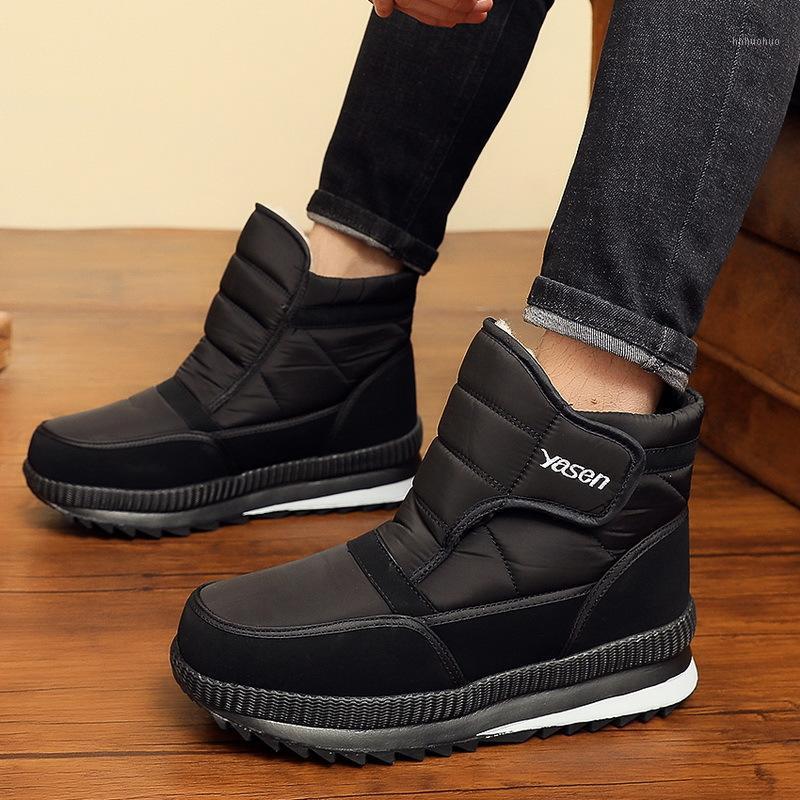 

Mazefeng Brand Men Boots High Quality Keep Warm Men Snow Boots Couple Cheap Winter Shoes Waterproof Shoes Outdoor Sneakers1, Black