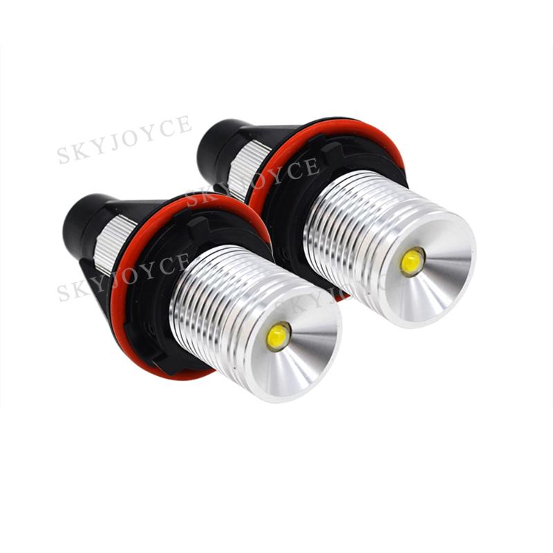 

SKYJOYCE 6W LED Marker Kit E39 Angel Eyes For B-MW E39 E60 E61 E83 E87 E53 X5 Car Styling White LED Light DRL Angel Eyes