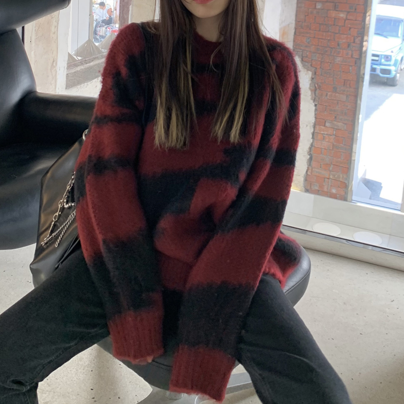 

2021 New Autumn winter women sweaters and warm soft Korean warmer women's sweater (c9905) 2EPK, Red