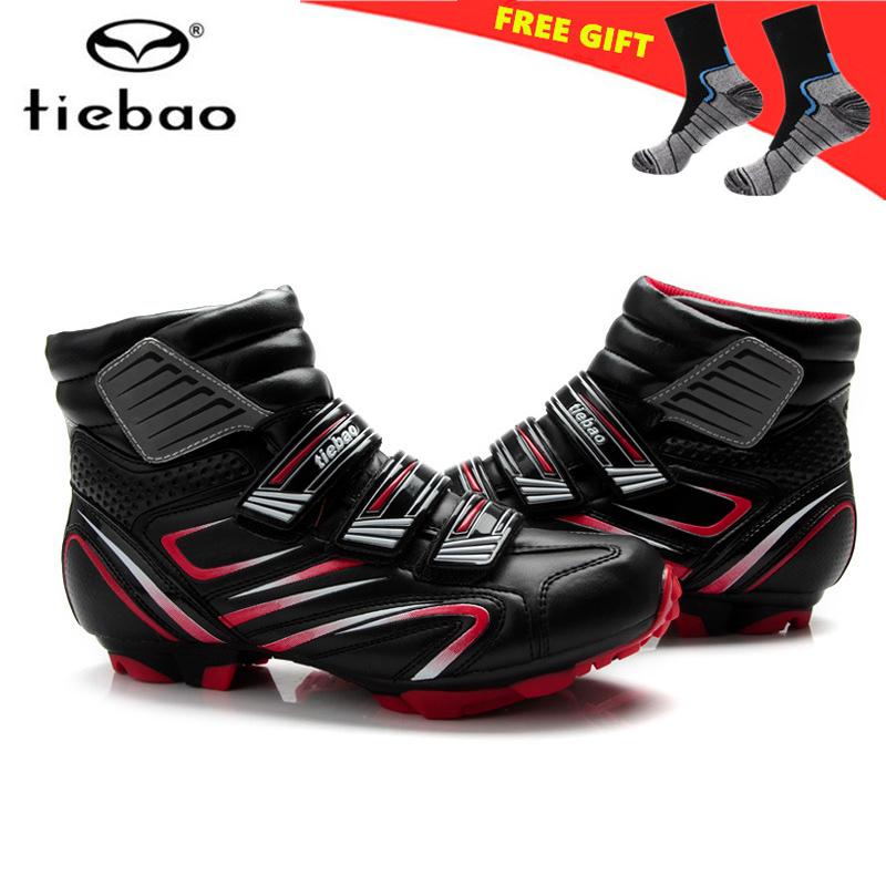 

TIEBAO Winter Cycling Shoes Self-Lock SPD Mountain Bike Sapatilha Ciclismo Mtb 2021 Bicycle Men Sneakers Women Warm Ankle Boots, Pedal set
