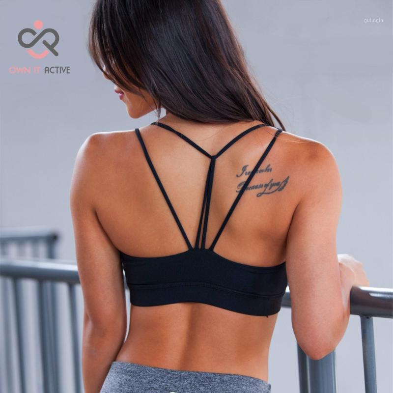 

Women Sports Bra Yoga Shirt with Padding Push Up Dry Quick Tank Tops For Running Fitness Gym Bras P1551, Black