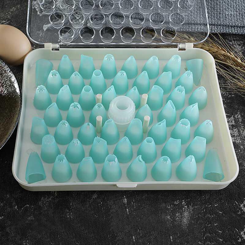 

52pcs Pastry Icing Piping Nozzles Plastic Decorating Tip Cake Cupcake Decorator Kitchen Cake Tool Decorating Mouth Set Dropship1