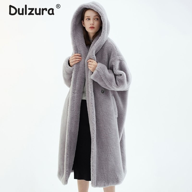 

Oversized Long Hooded Teddy Jacket Coat Women Winter 2020 Trendy Female Warm Overcoat Vintage Casual Loose Faux Fur Coats Jacket 201124, Beige teddy coat