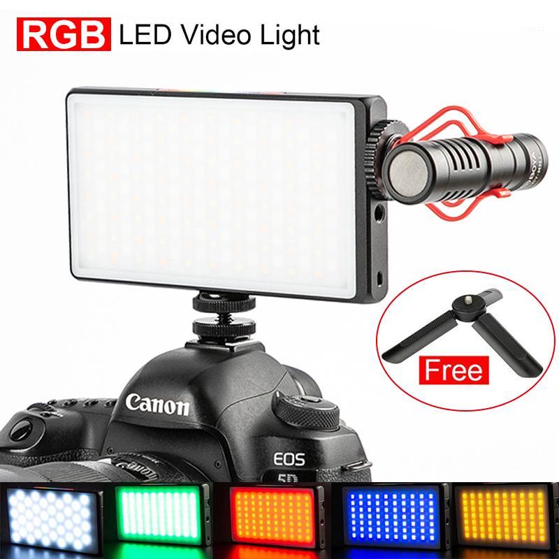 

Dimmable RGB LED Video Light Extend Cold Shoe for Microphone DSLR Light Photography Lighting1