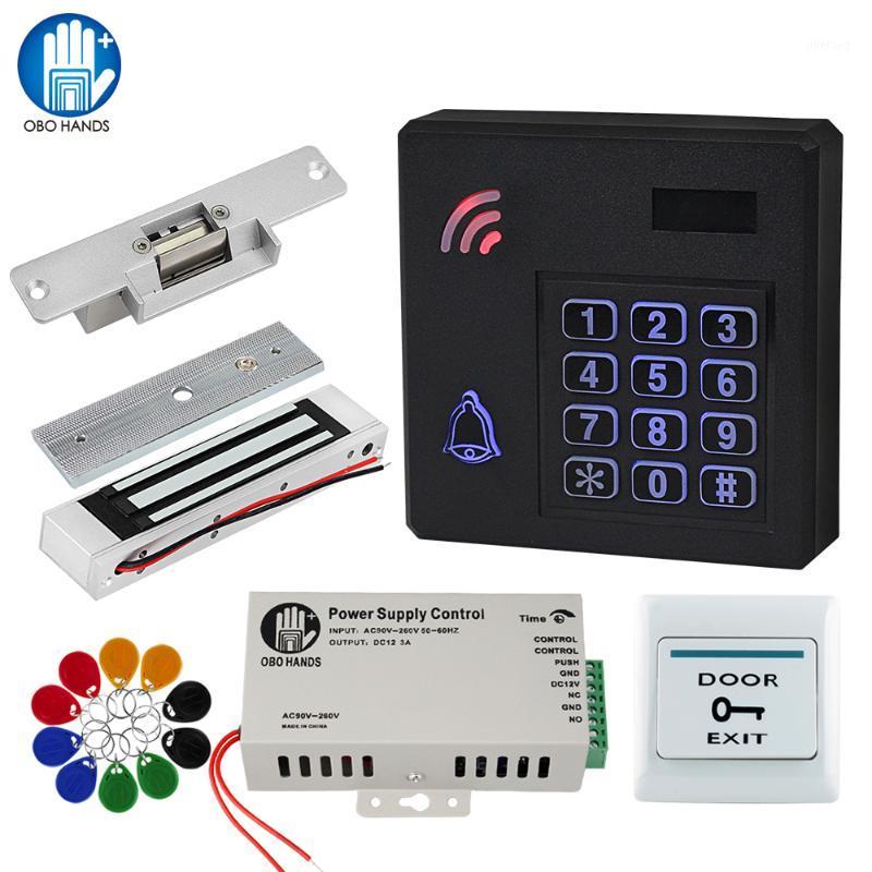 

OBO RFID Door Access Control System Kit Set IP68 Waterproof Keypad Reader With Electronic Control Door Locks + Power Supply Outd1