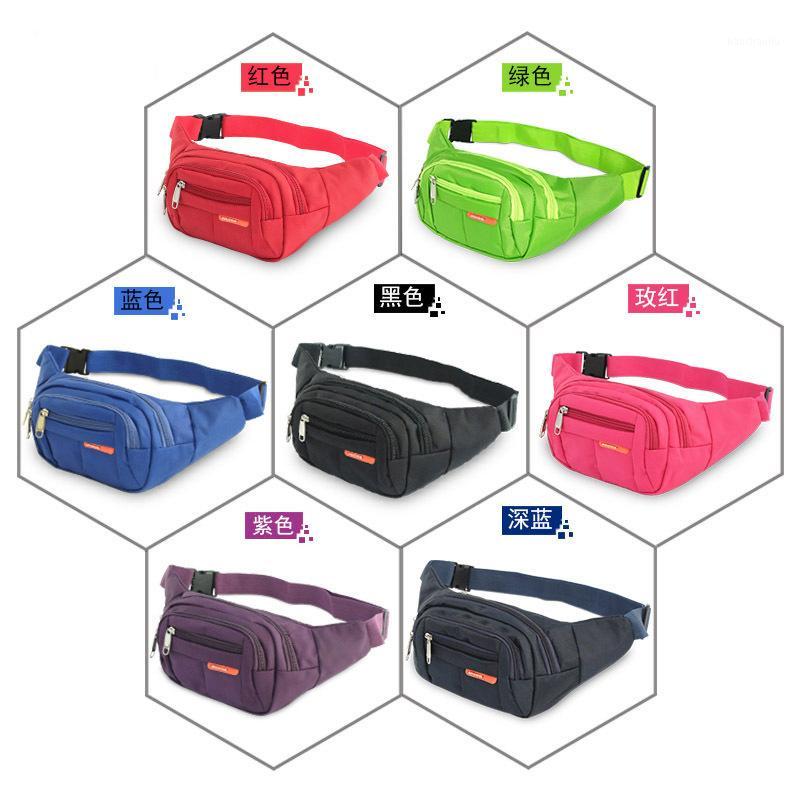 

Running Sports Canvas Waist Pack Outdoor Mountain Climbing Men And Women Crossbody Bag Casual Bag Waterproof Business1, Blue