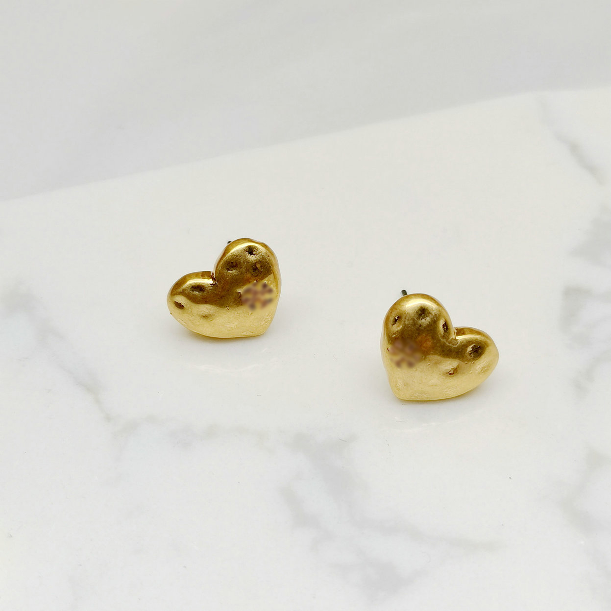 

Real Gold Plated Heart Style Stud Earrings Popular Brand Hot Sale Letter earrings, Golden;silver