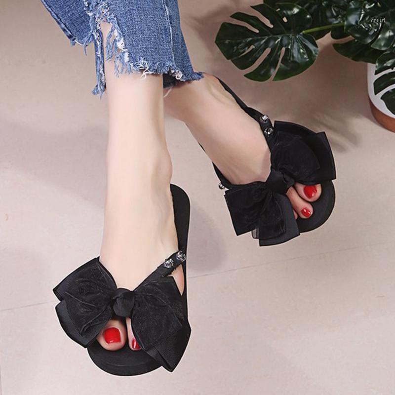 

Fashion Women Shoes Summer Bohemian Clip Toe Flip Flops Non-slip Wedges Slippers Women Beach Shoes Woman zapatos de mujer1, Black
