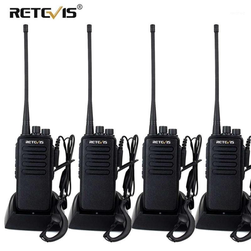 

High Power Walkie Talkie 4pcs Retevis RT1 3000mAh Two Way Radio With Earpiece Handy Walkie-Talkie For Factory Warehouse Farm1