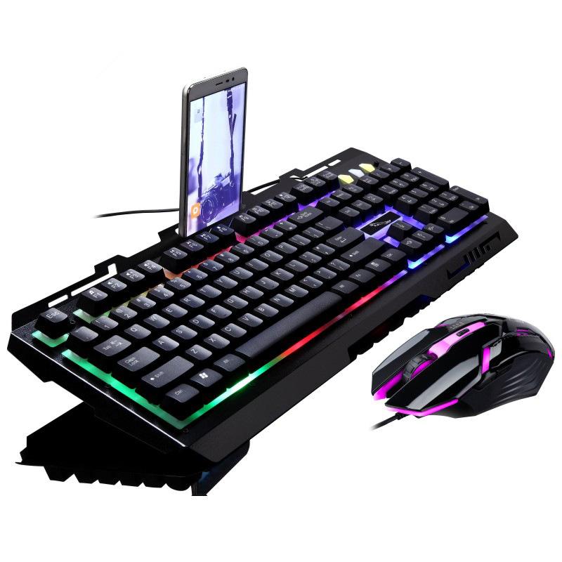 

2020 Wired USB Mouse Gaming Keyboard&Mice Combo Set 104 Key mechanical Feel Keyboard For Business Desktop laptop PC Office
