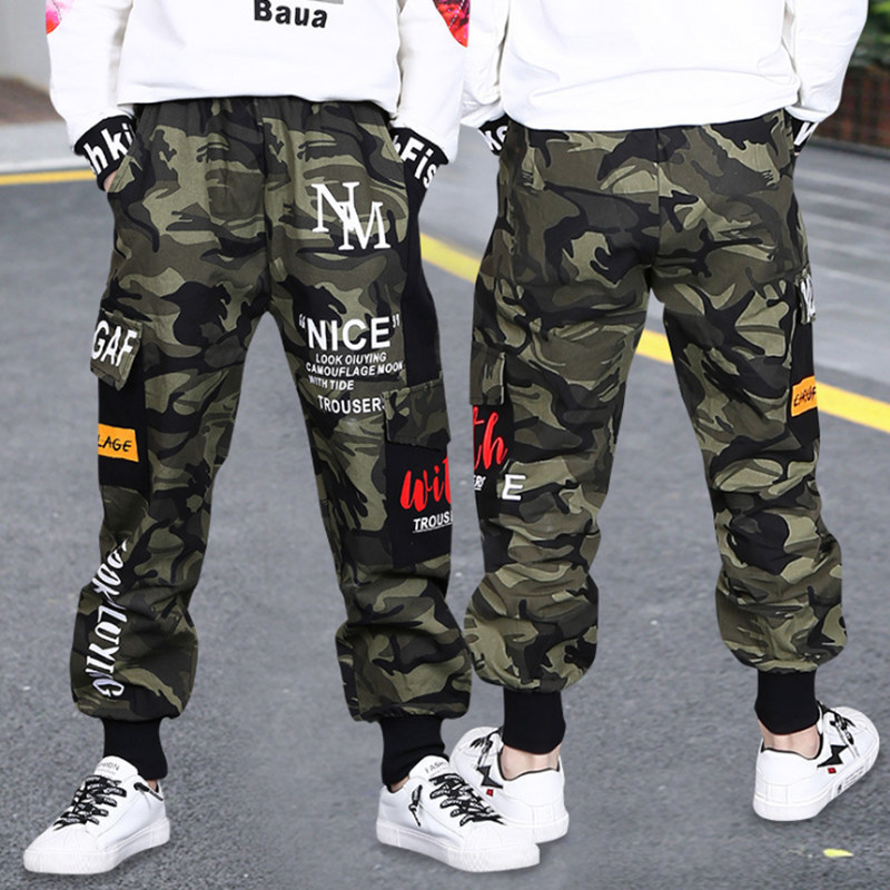 

Sports Boys Pants Boys Pants Camouflage Pants For Boys Trousers For Boy 2020 Spring Casual Kids Boy Sweatpant 6 8 10 12 14 Year LJ201127, Green