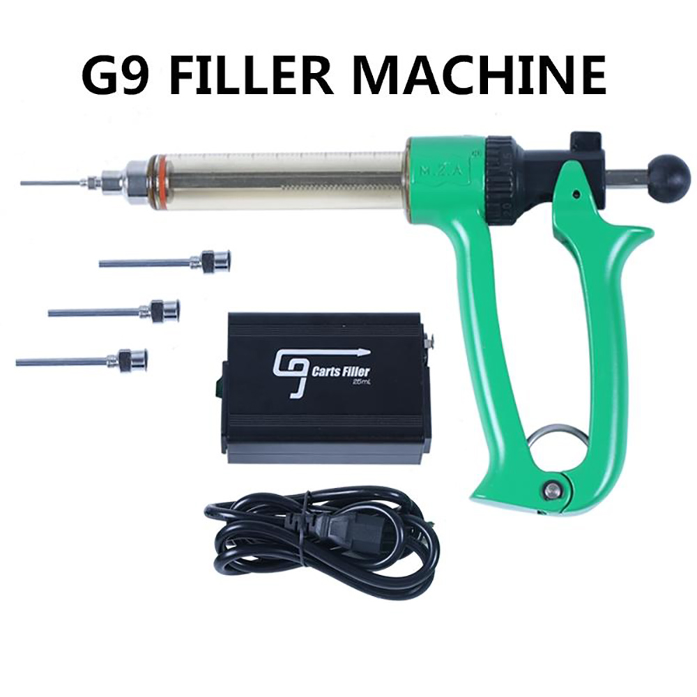 

100% GREENLIGHTVAPES G9 Carts Filler Machine Semi Automatic Injection Filling Gun For 0.5ml 1ml Vape Thick Oil Cartridge DHL Free